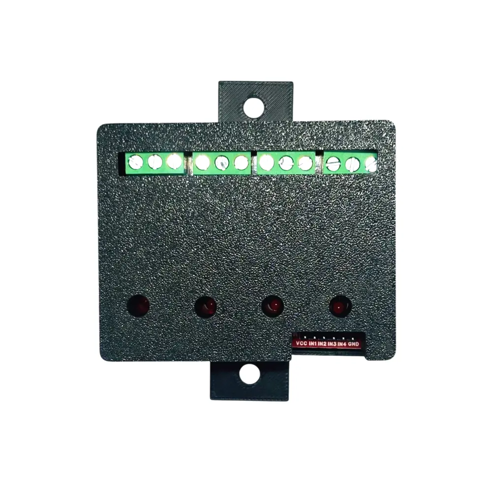 Muonix Relay Module 4ch 12v 10a with Enclosure (RLL00004B) view 3